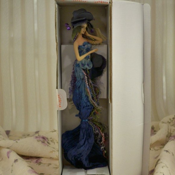 Florence Maranuk Collection "Tarquuin" Porcelain Doll W/Stand - Picture 3 of 6